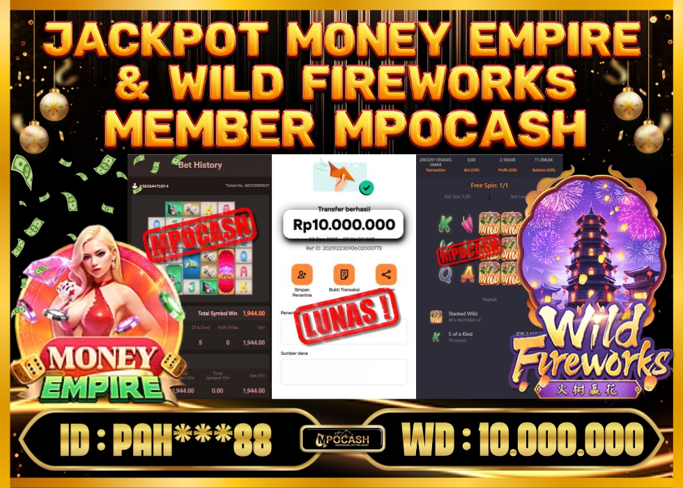 MPOCASH JACKPOT MONEY EMPIRE & WILD FIREWORKS